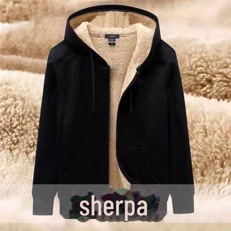 

Men s Fleece Zipper Sweatshirt: Autumn/Winter Hooded, Thick, Casual Sports Jacket XXXXL