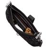 Coach Hamptons 26 Borsa a Spalla in Pelle con Logo Media Donna Nera