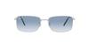 Sunglasses RB3717 Silver Gradient Blue Lens 60 Ray-Ban Frame/Clear