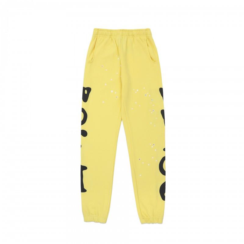 Sp5der Star Spider Foamed Letter Print Fleece Lined Hoodie Pants Set Teens Casual Streetwear Outfit