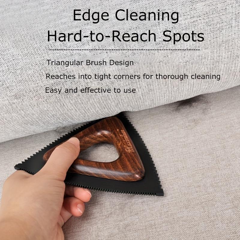 Wood Pet Hair Remover Brush with Handle , Portable Hard Bristle Lint Shaver for Dogs , Cats, Furniture, Bedding , Clothing , Durable Wood