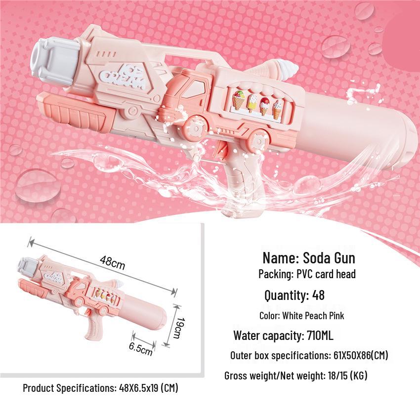 Multi-Hole Water Cannon Toy for Beach Play