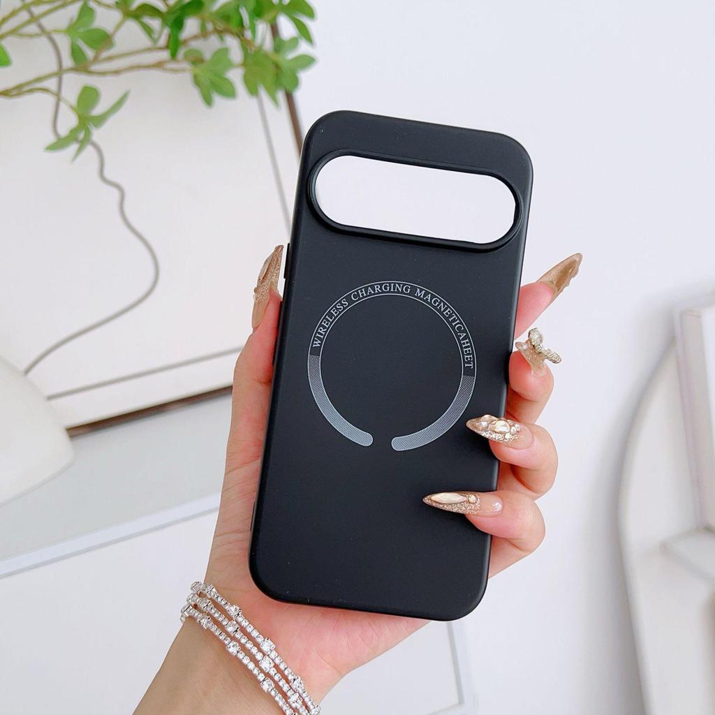 Magnetyczne etui na telefon Google Pixel 10 z płynnego silikonu