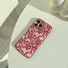 L-Lace Print Pattern Phone Case For iPhone 17,16,15,14,13,12,11 Pro Max, Lightweight and Practical Soft Black Cover
