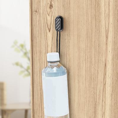 Yousheng 4Pcs Hidden Car Hooks ABS Adhesive Back Seat Organizers for Keys Masks Chargers Multi-surface Car Hooks for Leather Glass Tile