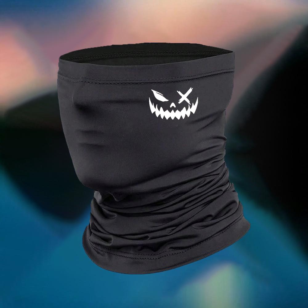 Balaclava Neck Gaiter Sweat-absorbent Evil Smile Half Face Mask Summer Breathable Mask Outdoor Motorcycle Half Mask