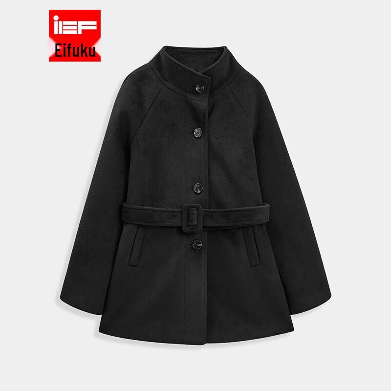 

Пальто миди из смесовой шерсти IEF больших размеров во французском стиле L