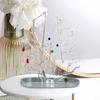 Multi Level Jewelry Tree Organizers Plastic Display Holder For Home Store Decoration Compact Design Easy Assembly Space Saving