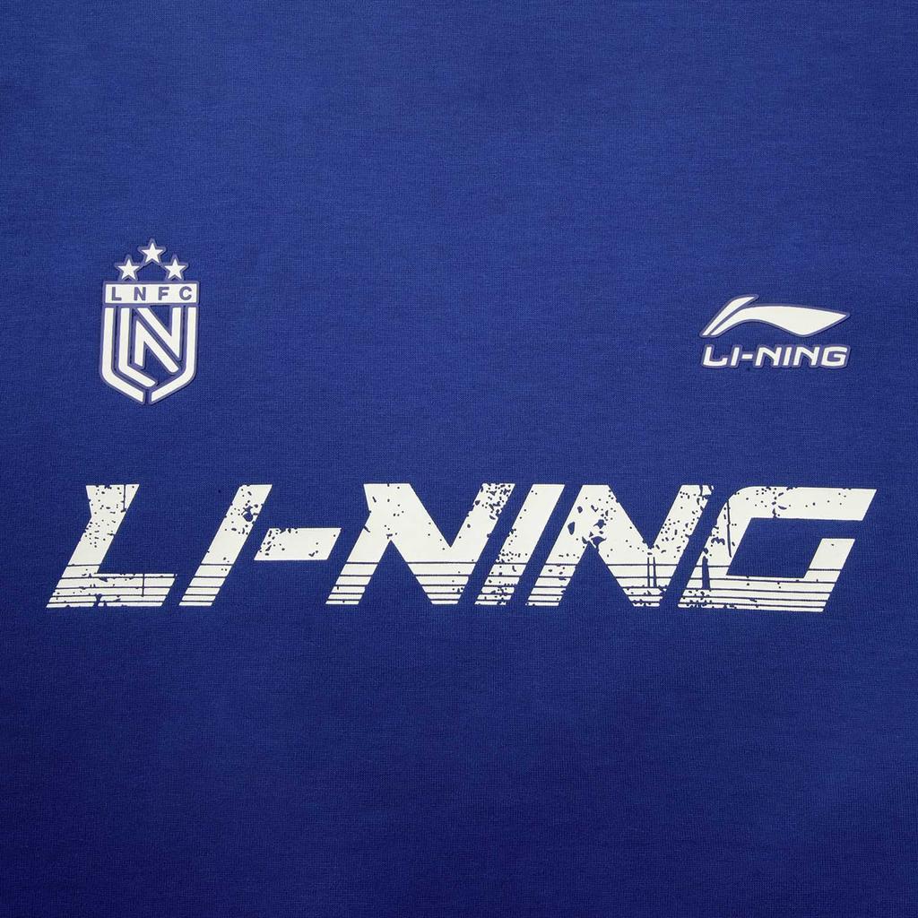 Li Ning Sports Lifestyle Series Casual Retro Fashion Versatile Color Block Letter Stripe Round Neck Loose Sweatshirt Unisex sweatshirt AWDVF87-5