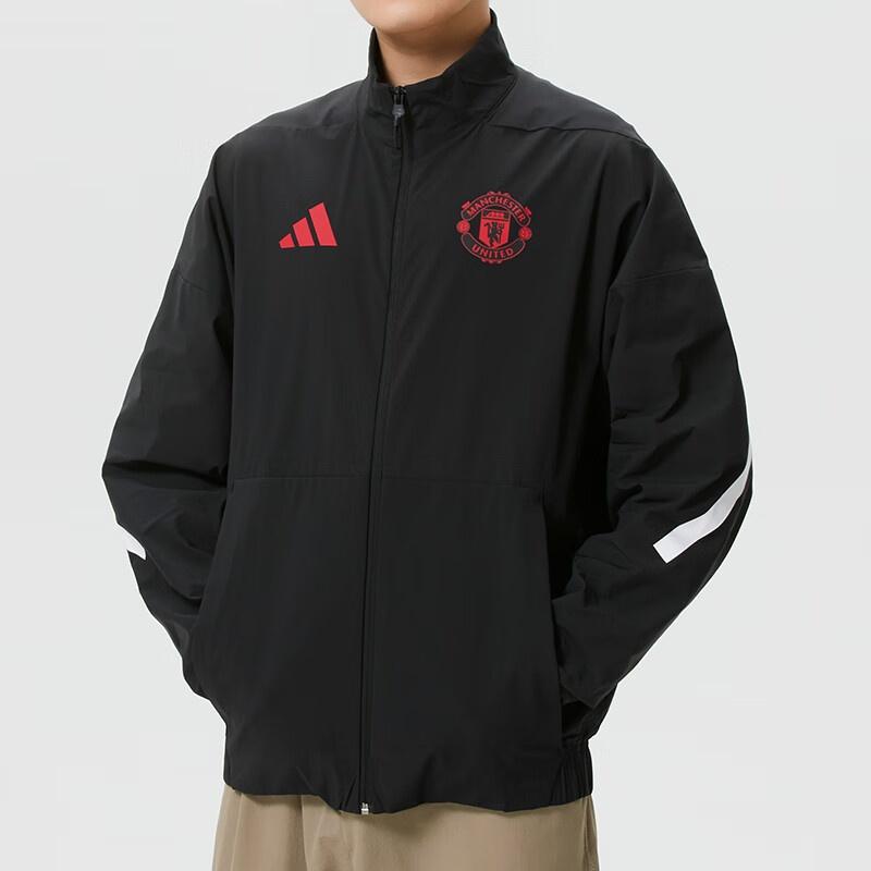 adidas Manchester United Z.N.E. Anthem Jacket N/A Asia Sizing 'Black' Men's JM5559