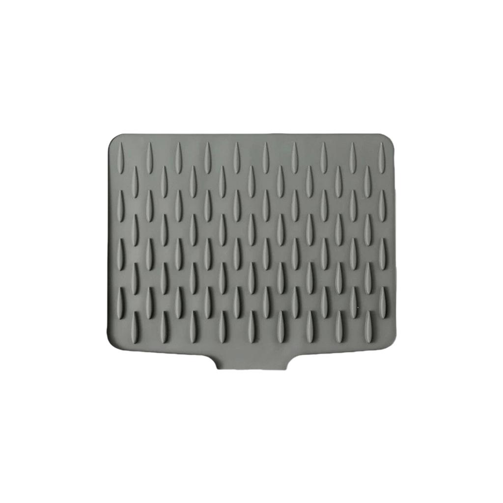 Sloped Silicone Countertop Drying Mat Heat Resistant Nonslip Kitchen Drainage Pad For Dishes Utensils