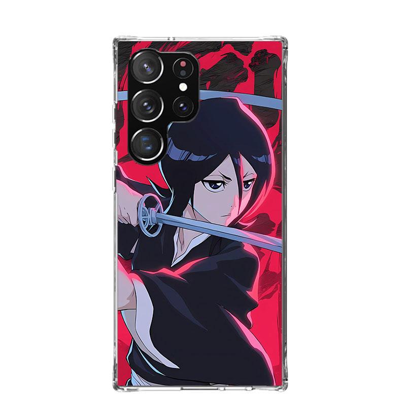 Bleach Kuchiki Rukia Phone Case For Samsung Galaxy S25 Edge S24 S23 S22 S21 FE S20 Ultra S10 Plus + Art Customized Coque Capa Ga