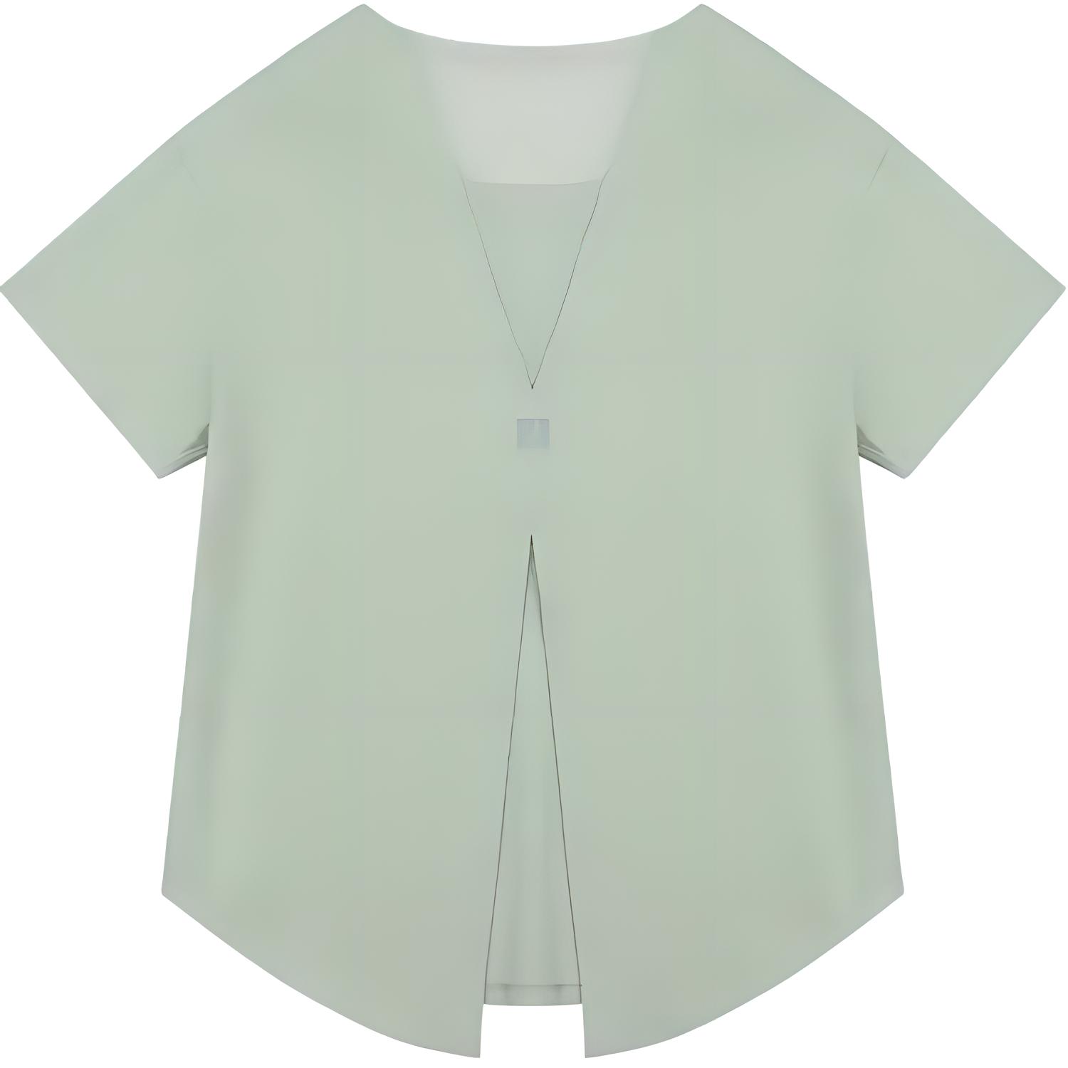 

DECATHLON Loose Quick Dry Solid T-Shirt Women s Grass Green L-XL трава зеленый