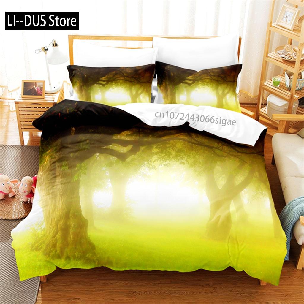 Dense Forest Bedding Set Duvet Cover Set 3d Bedding Digital Printing Queen Size Bedding Set Fashion Design