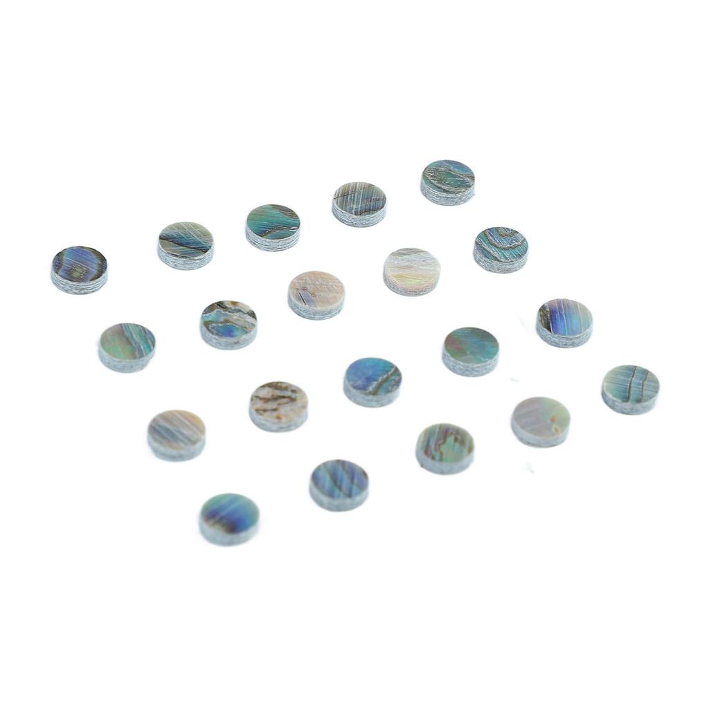 20 Stück Gitarren-Griffbrettpunkte Muschel Zart Hinzufügen von Grip Verschleißfest Gitarren-Bundbrettpunkte Ersatz