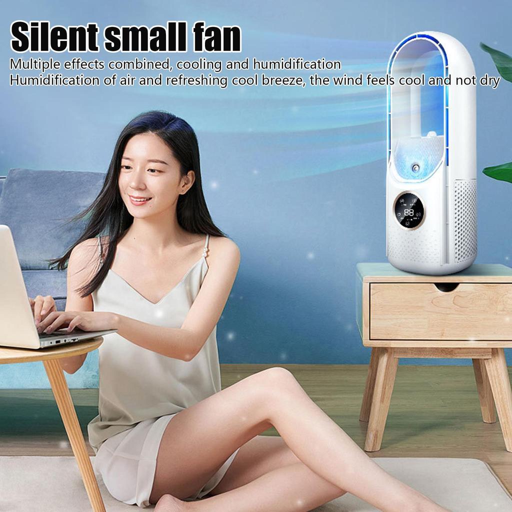 Misting Fan Small Water Cooling Mist Fan 6-Speed Summer Hot Weather Mister With 6-Hour Auto-Off Timer For Offices Dorm Bedroom