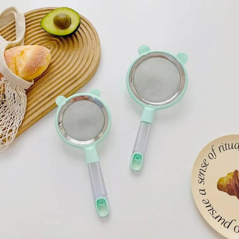 Filter Net Sieve For Baby Food, Baby Strainer, Household Kitchen Egg Tart Liquid Baking Tool, Flour Sifter