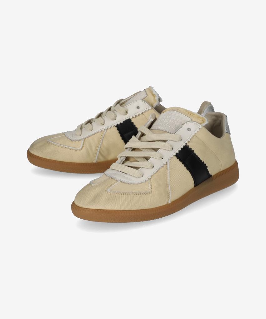 Maison Margiela Vintage Treatment Replica Sneakers - Black:Yellow / S57Ws0505P8153Ha771