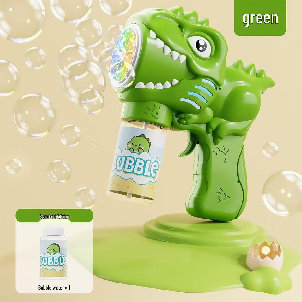 Dinosaur Bubble Gun: Automatic Handheld Bubble Machine Toy for Kids