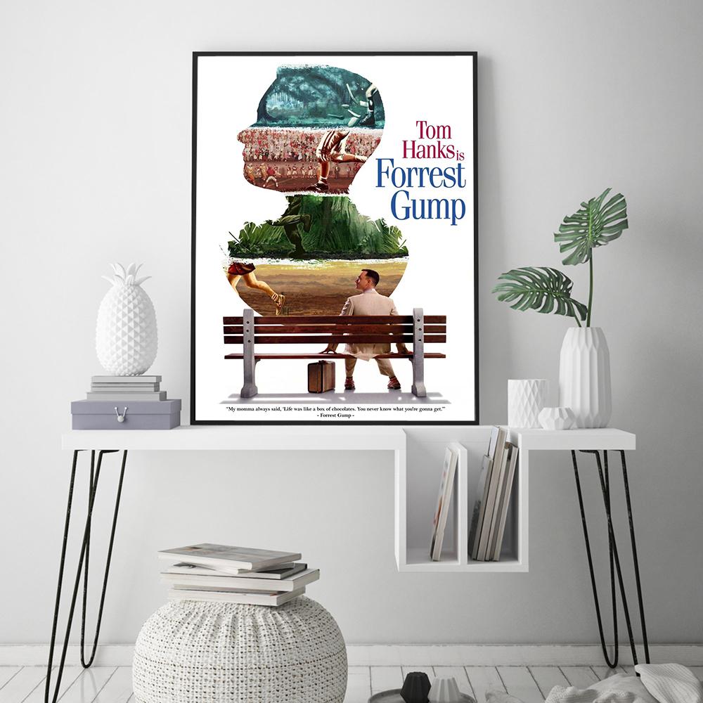 Forrest Gump - Klassischer Film - HD - Star - Wandkunst - Wohnkultur - Leinwand - Malerei - Kunst - Nordische Dekoration - Café - Bar - Hotelzimmer - Poster