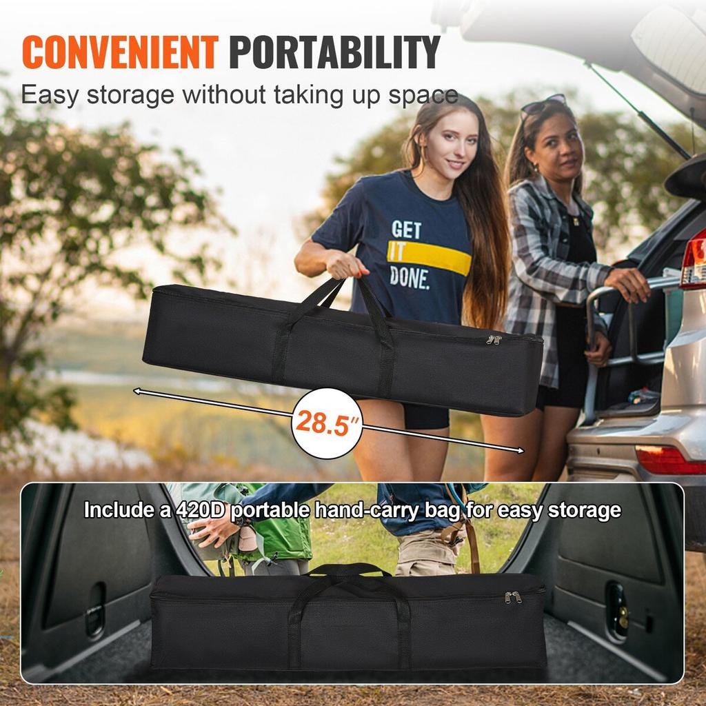 Projector Screen with Stand, 100 inch 16:9 4K 1080 HD Outdoor Movie Screen with Stand, Wrinkle-Free Projection Screen with Bar Feet and Carry Bag, for