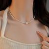 Shi Jiaqiang 2025 Light Luxury Ultra-fine Pearl Necklace: New High-end Niche Design Sweater Chain for Women