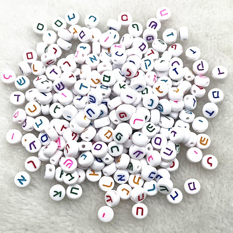 100pcs 7x4mm 6x6mm Russian Korean English Alphabet Letter Beads Charms Beads for Making Jewelry Diy Handmade Bracelets Necklace