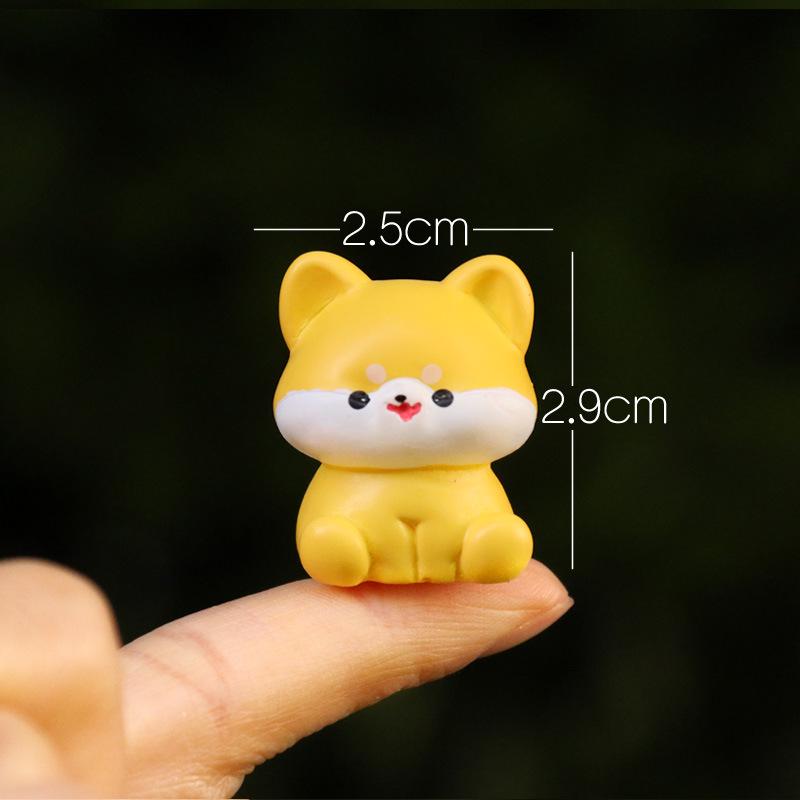 Cartoon Zodiac Animals Resin Figurines: Rat, Ox, Tiger, Rabbit, Dragon, Snake, Horse, Sheep