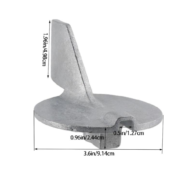 Efficient Marine Grade Anodes Fin With 50 To 100HP Outboards Boats Motors 67F-45371-00-00 Trim Tabs Zincs Anodes