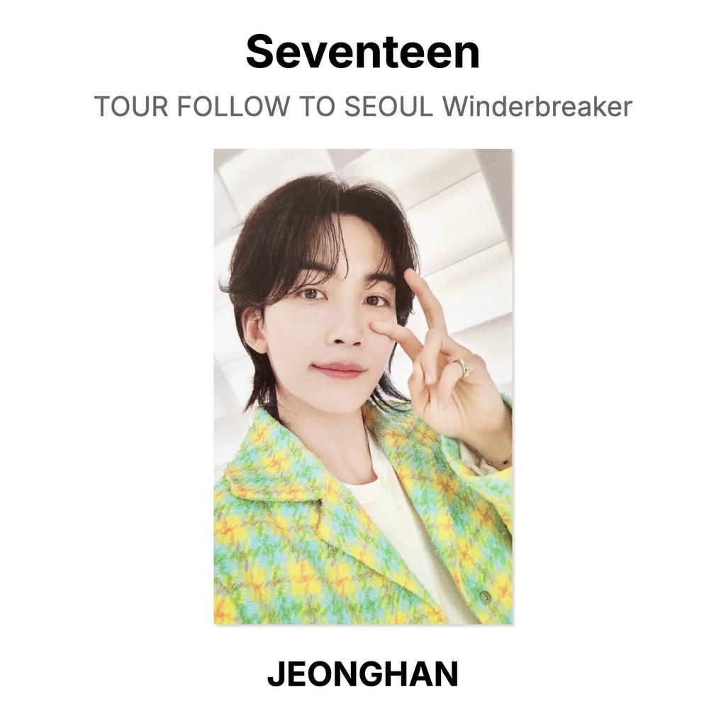 Seventeen TOUR FOLLOW TO SEOUL Winderbreaker Official Photocard