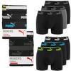 Puma Bokserki Męskie 6 Sztuk Majtki Bawełna Black Logo Mix