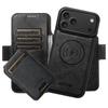 Capa Flip de Couro para iPhone 17 Pro Max com Porta-Cartões, Fecho Magnético e Suporte para Carregamento Sem Fio