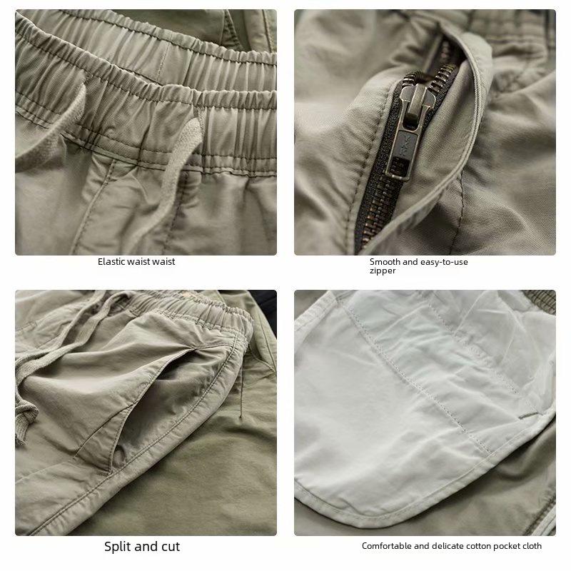 2024 Strapazierfähige Arbeitsshorts: Hübsche, Starke, Verschleißfeste Baumwollhose mit lockerem Schnitt für Arbeitsschutz