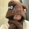 Bear Ears Hat Outdoor Ear Protecting Hat Travel Essential Hat Snowmen Hat for Cold Weather
