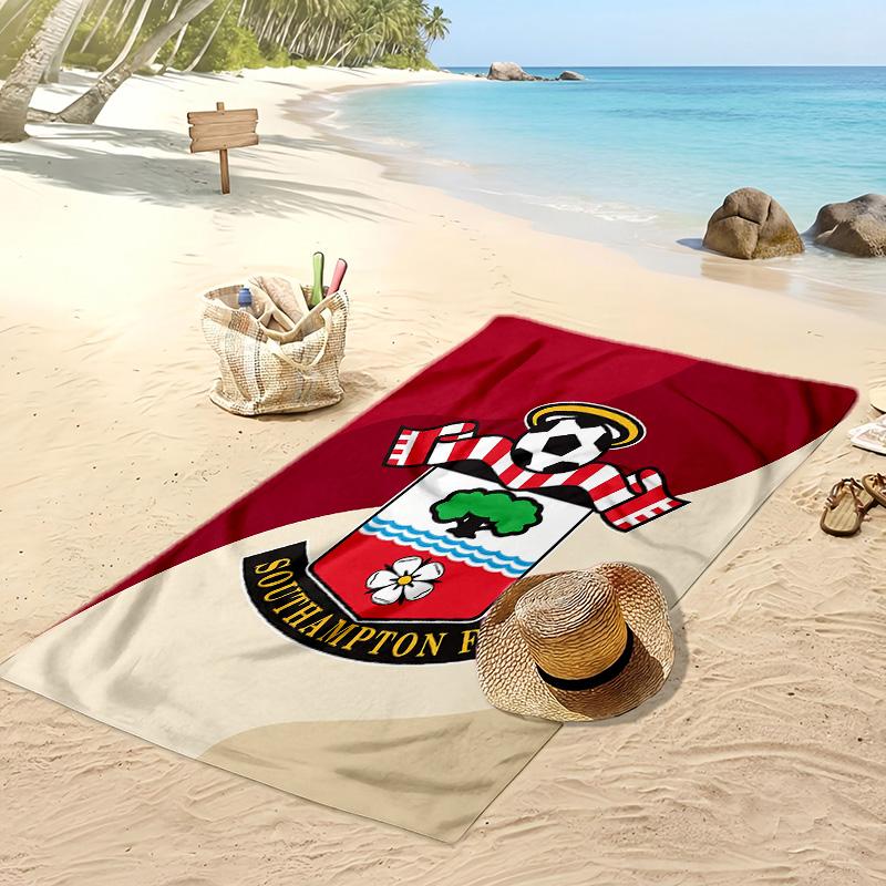 Asciugamano da Spiaggia con Stampa del Southampton Football Club, Asciugamano Grande Morbido ad Asciugatura Rapida per Spiaggia Campeggio Nuoto