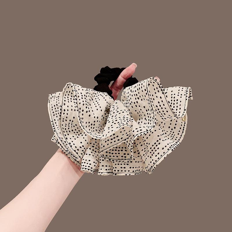 

Тканевый бант в горошек резинка для волос в виде толстой кишки корейская нишевая легкая роскошь модная универсальная с высоким чувством аксессуары для волос на затылок женщины