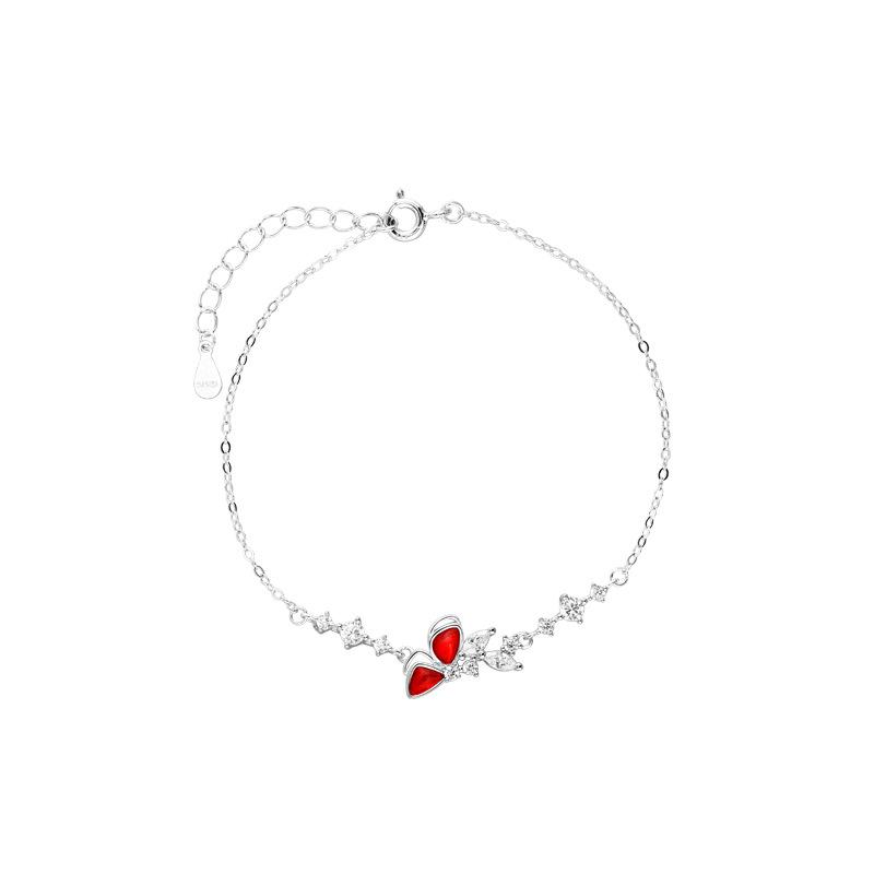 Niche Design Butterfly Bracelet Jewelry Ins Mori Korean Fashion Women's Diamond-encrusted Bracelet Jewelry