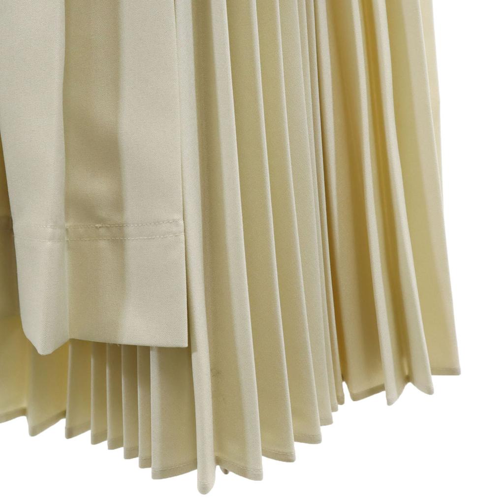 Lily Brown Long Length Corset Pleated Skirt Beige Women Used