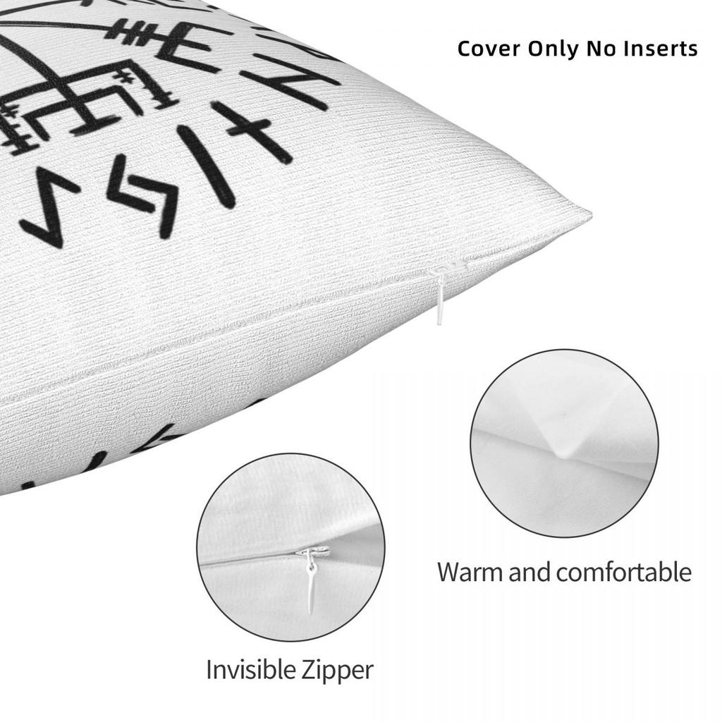 Vegvisir. Viking Compass Square Pillowcase Cushion Cover Pillow Case Throw Pillow Cover For Home Sofa Living Room