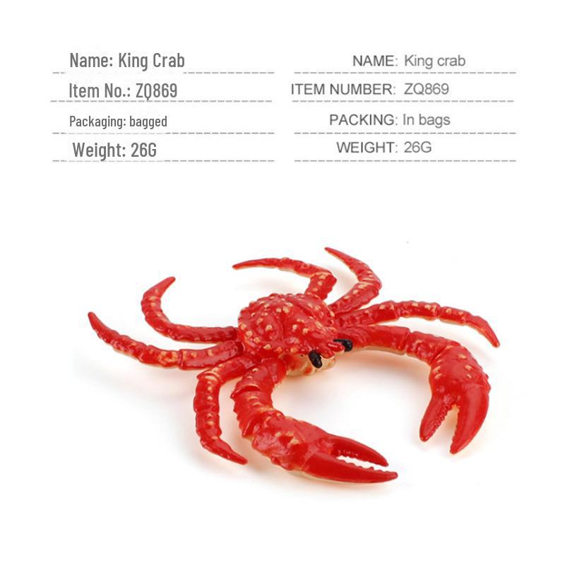 Cross-Border Marine Simulation Toy: Crab & Lobster Models for Kids