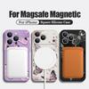 For iPhone 17 Pro Max Case INS Colorful Butterfly Flowers Pattern Magnetic For Magsafe Soft Cover For iPhone 16 15 14 13 Pro Max 17E 16E