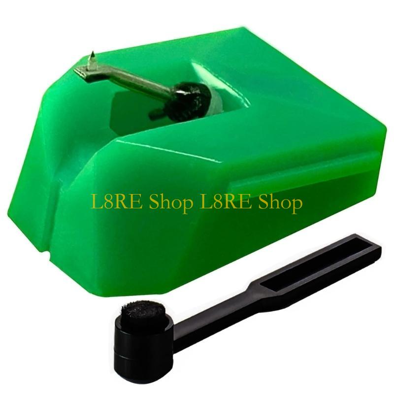 L8RE Record Player Needle with Brush Phonograph Replacement Part Plastic Texture