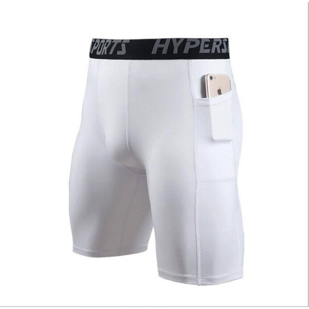 Men's Funktions Compression Shorts For Fitness And Sports Moisture-wicking Polyester Fabric Mid-length
