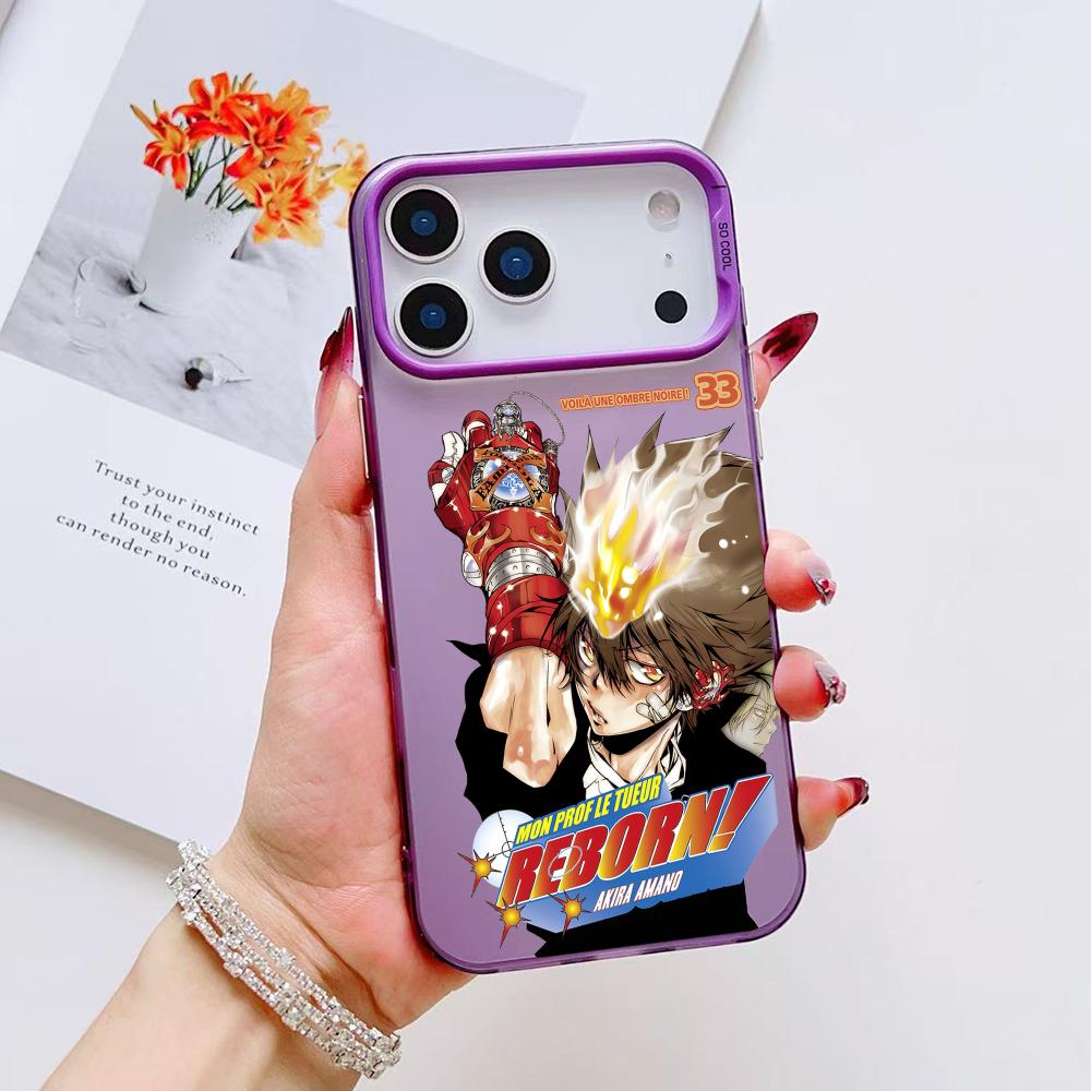 Anime R-Reborn Phone Case For iPhone 17 16 15 14 13 12 11 Pro Max Air Matte Laser Aurora Shockproof Funda