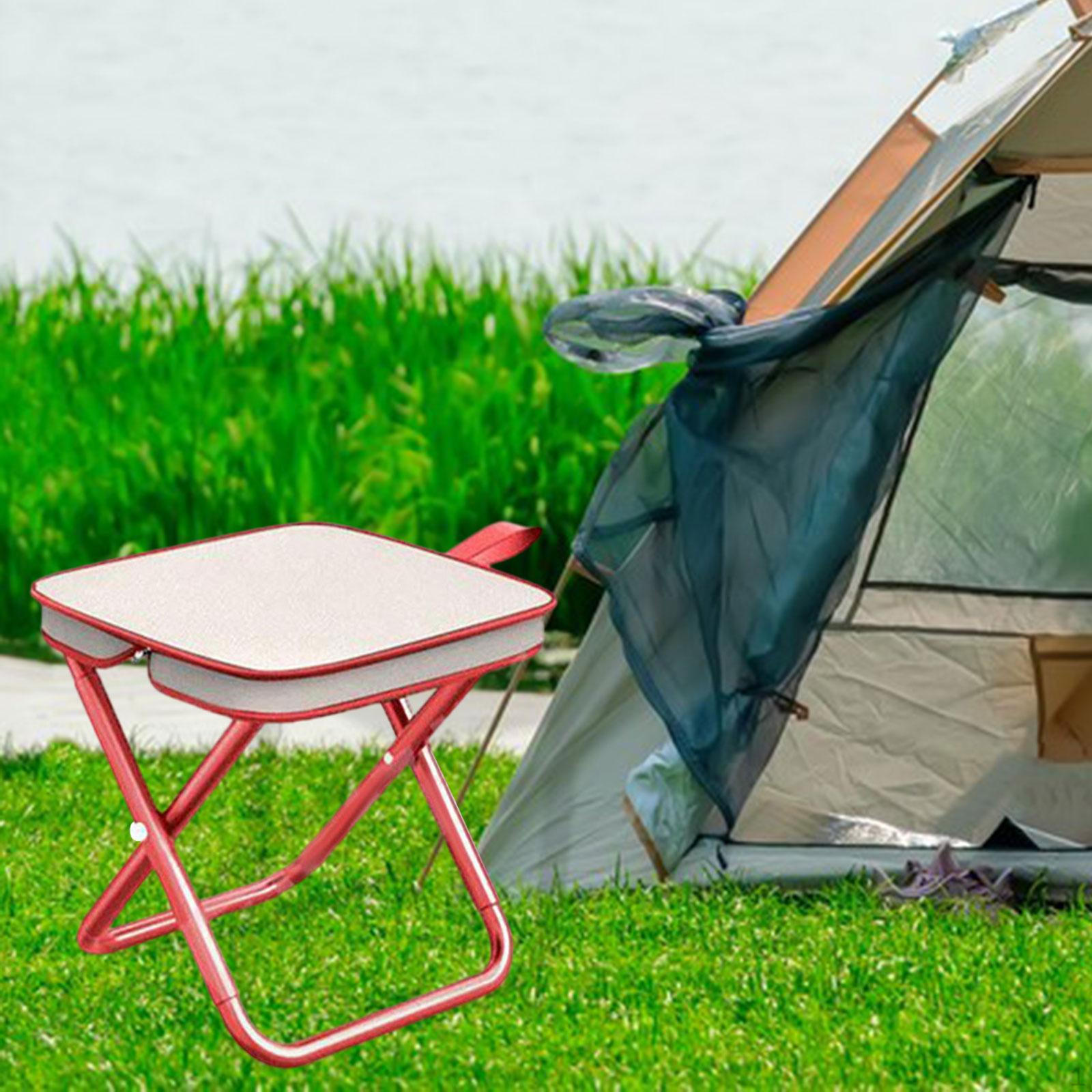 Camping Stool Folding Heavy Duty Portable Simple Oxford Cloth Fishing Chair for Traveling Yard