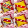 France Lorraine Region Cushion Cover Anti-dustmite Pillowcase Invisible Zipper Silky Short Plush Sofa Cushion Cover