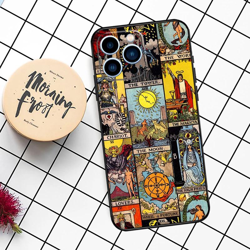 Tarot Card The Hermit Case For iPhone 11 12 13 14 16 15 Pro Max 7 8 Plus 12 13 Mini XS MAX X XR Cover Coque