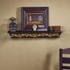 Solid Wood Carved Shelve for Living Room Brown Italian Wooden Shelf