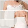 Yaoting European Plus Size Satin Lace Chiffon Camisole Nightgown SQ7005