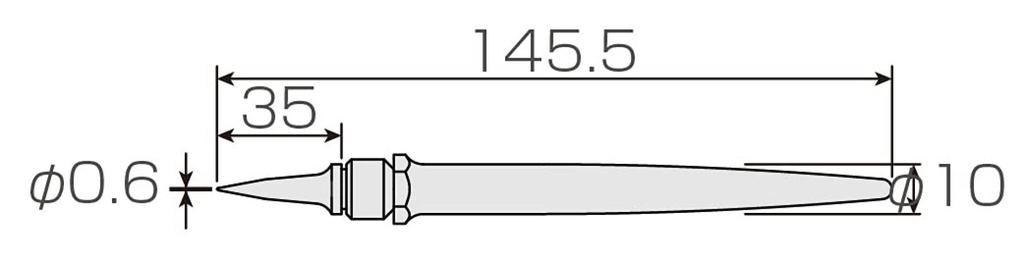 HOZAN ESD Tip Probe, Anti-Static Probe, Thin and Long Cone Shape, Hard To Touch Object, P-511-S